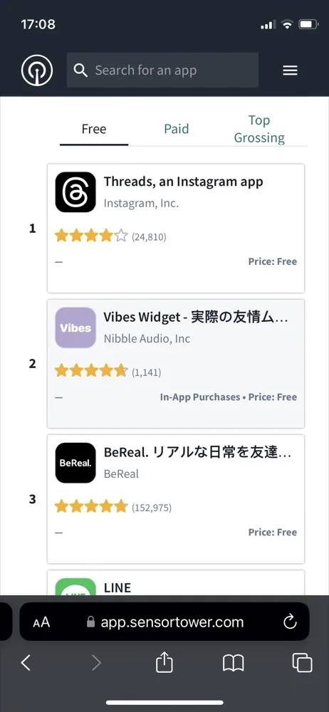 APP STORE #2 Social Networking in Japan and France