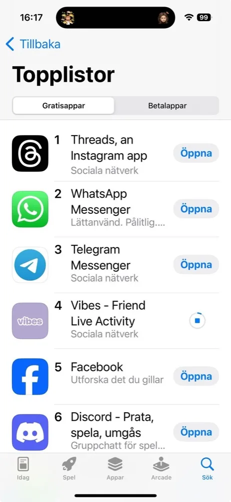 APP STORE · GOOGLE PLAY Top charts in 30+ countries